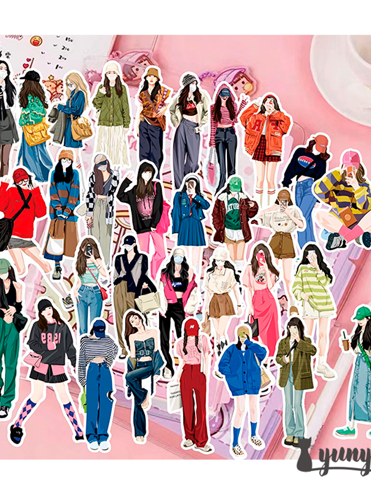Stickers Fashion Girls - 58 pzas 1