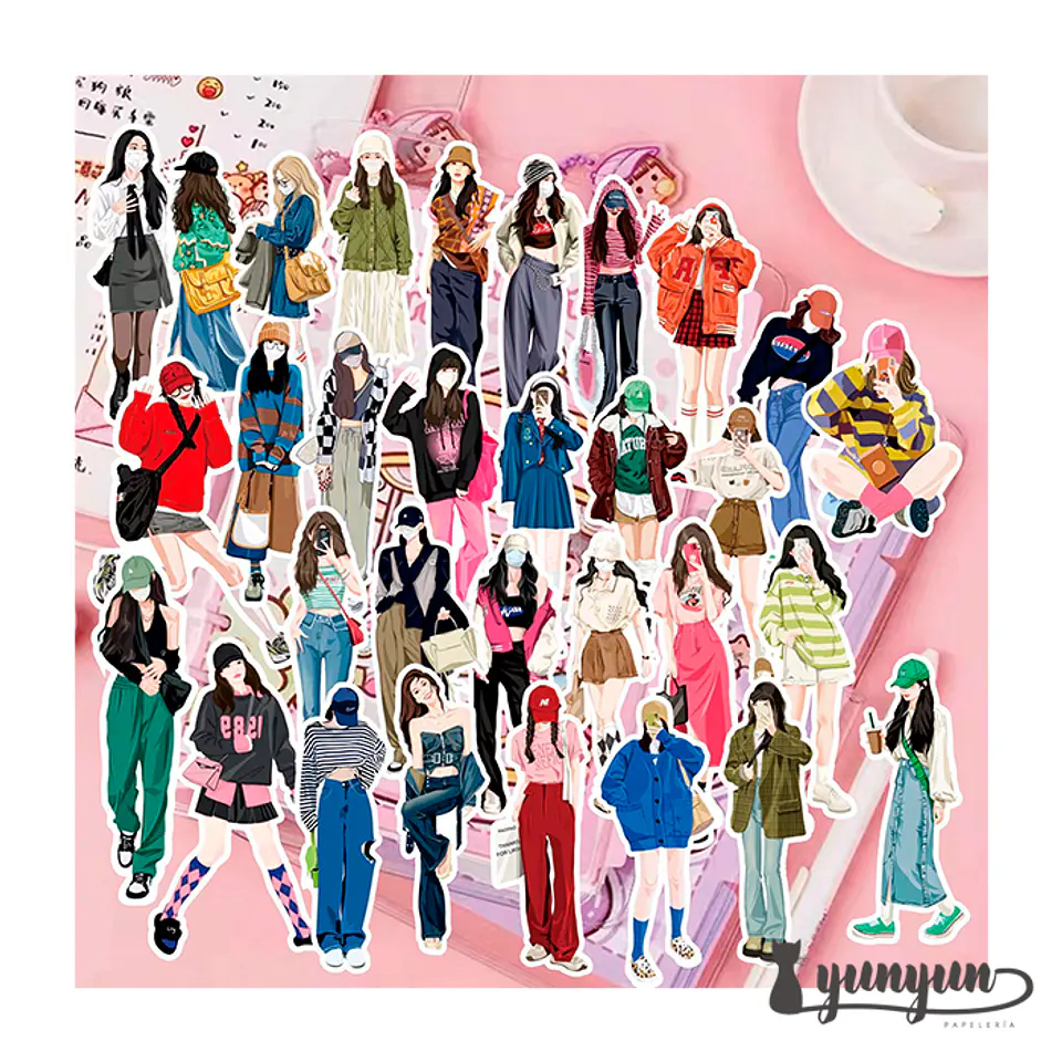Stickers Fashion Girls - 58 pzas 1