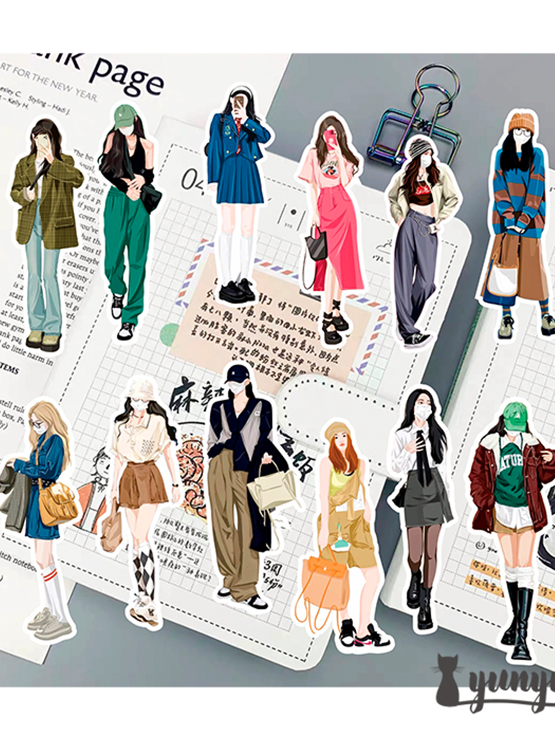 Stickers Fashion Girls - 58 pzas 2