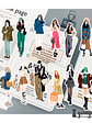 Stickers Fashion Girls - 58 pzas - Miniatura 2