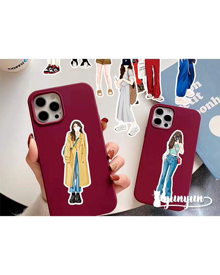 Stickers Fashion Girls - 58 pzas