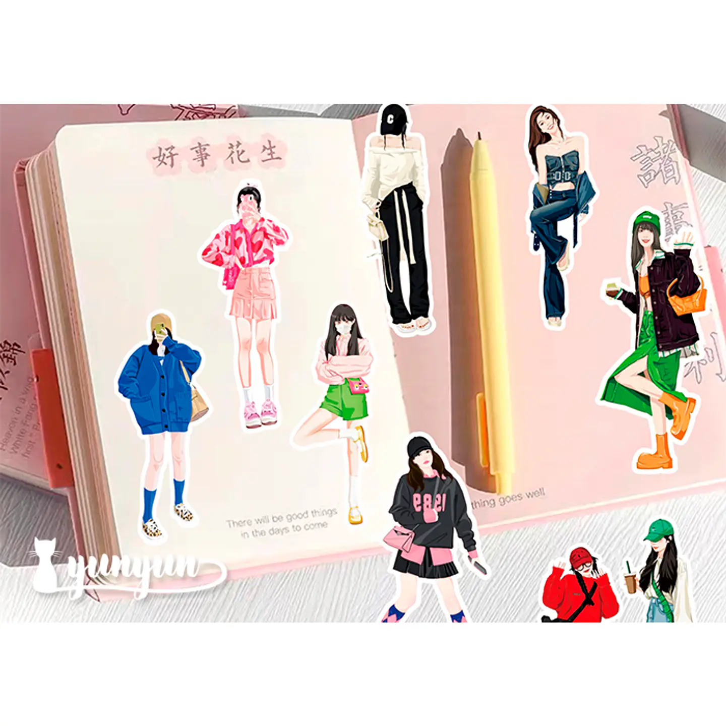 Stickers Fashion Girls - 58 pzas 4