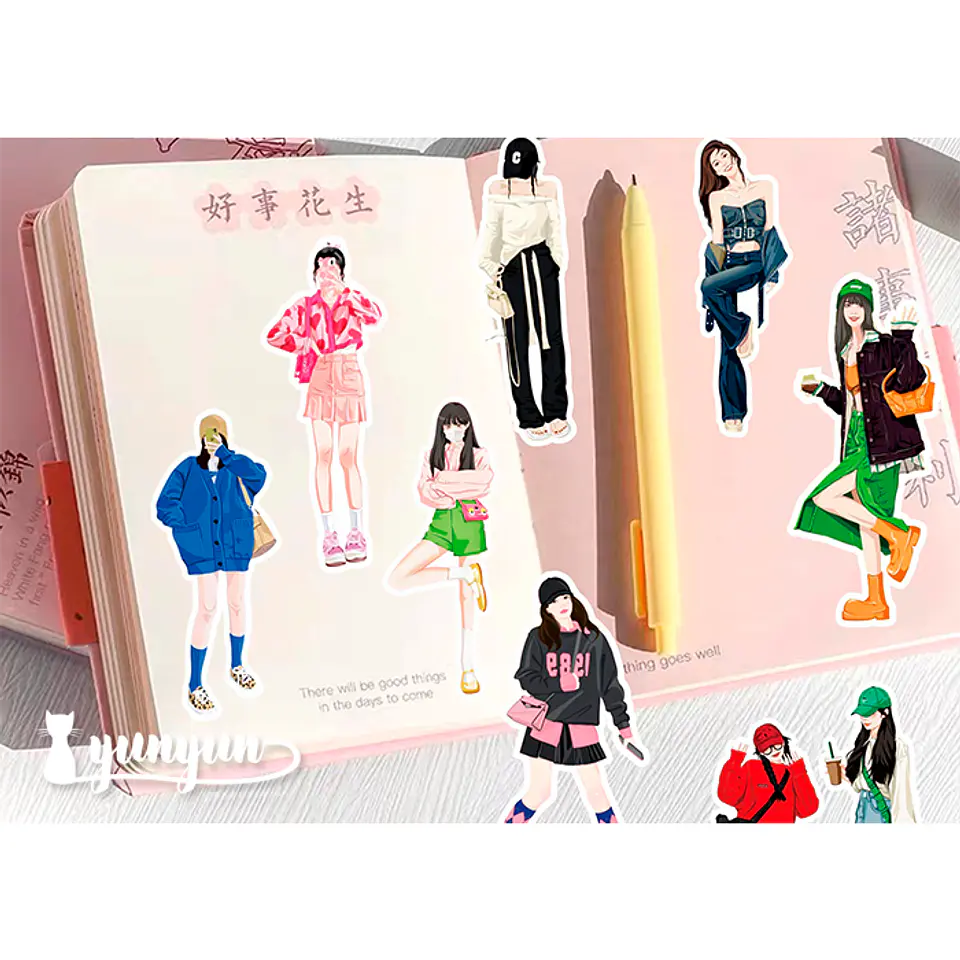 Stickers Fashion Girls - 58 pzas 4