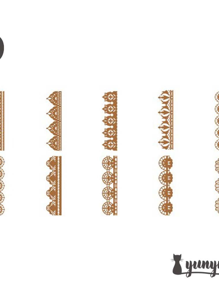 Set Blondas Papel Café II - 10 pzas 15