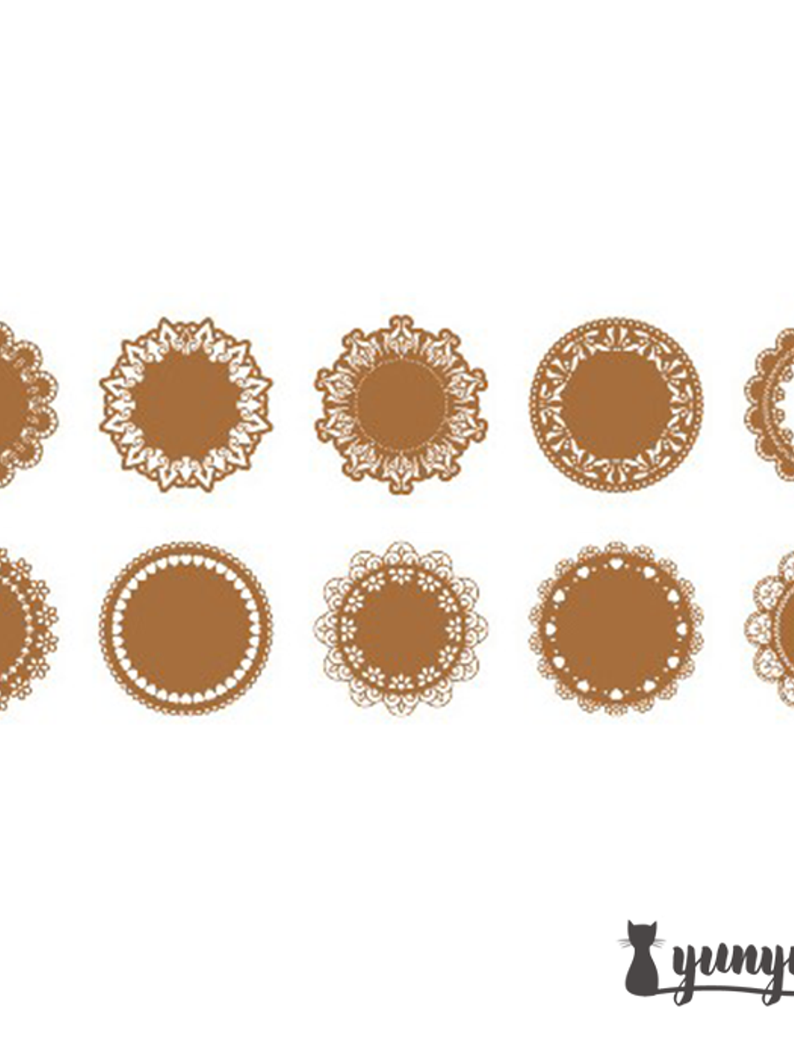 Set Blondas Papel Café II - 10 pzas 16