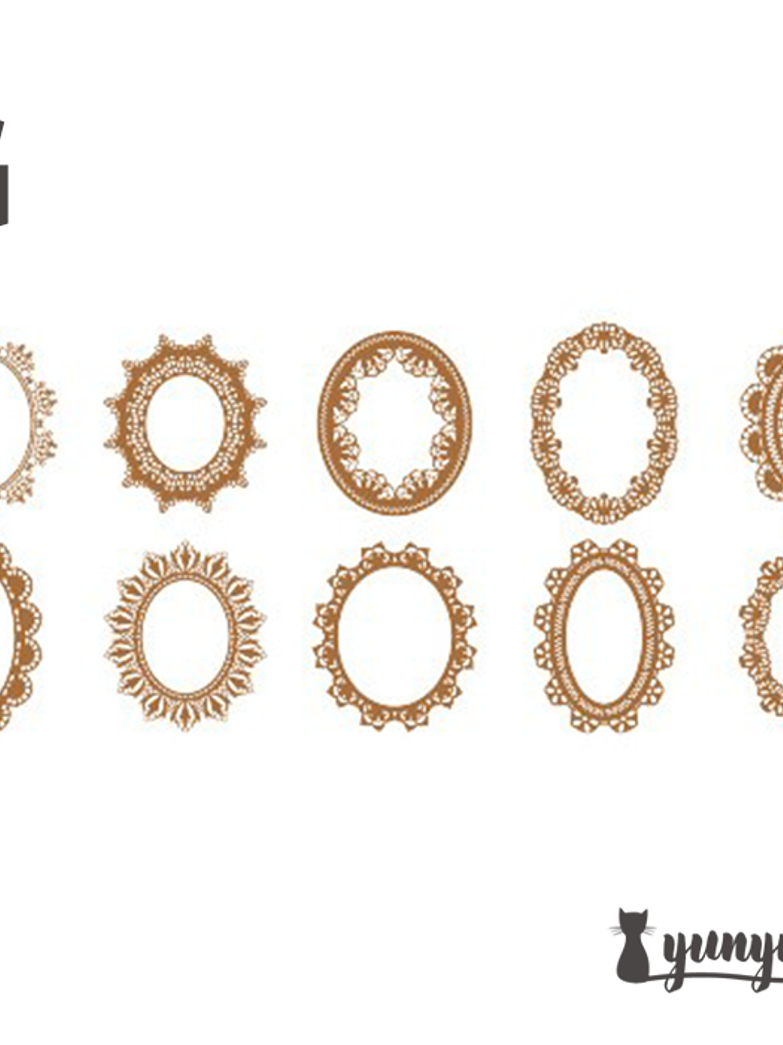 Set Blondas Papel Café II - 10 pzas 18