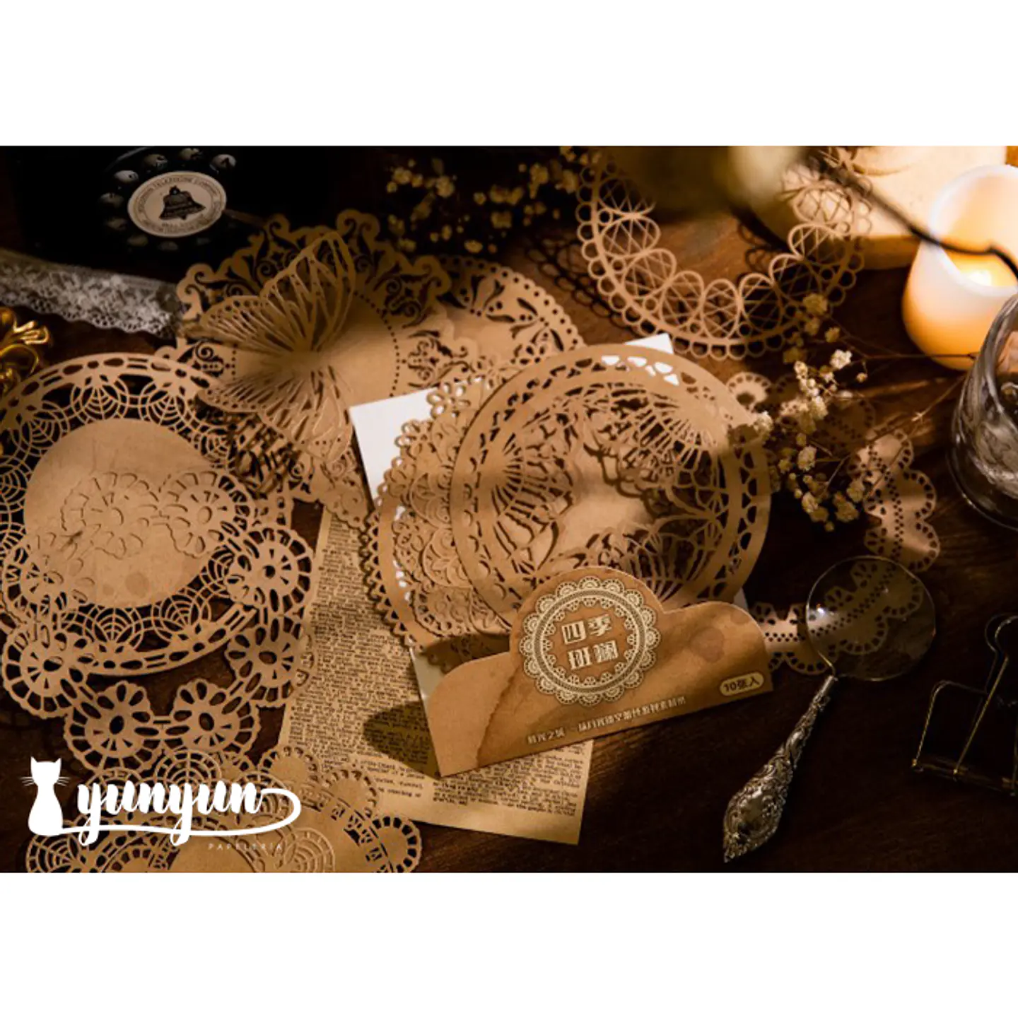 Set Blondas Papel Café II - 10 pzas 10