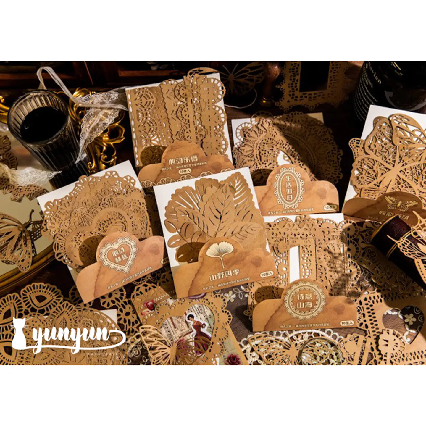 Set Blondas Papel Café II - 10 pzas 2