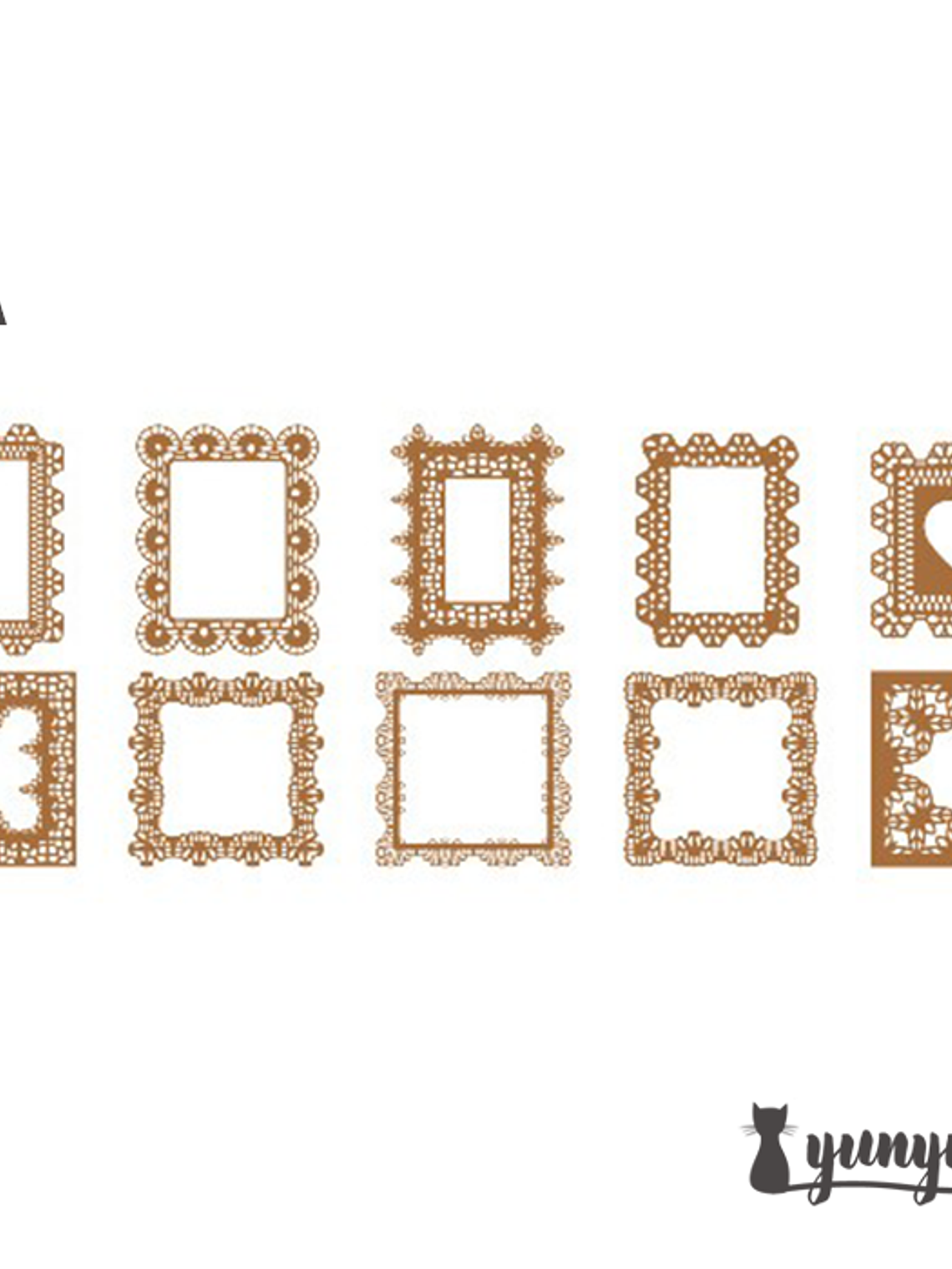 Set Blondas Papel Café II - 10 pzas 12