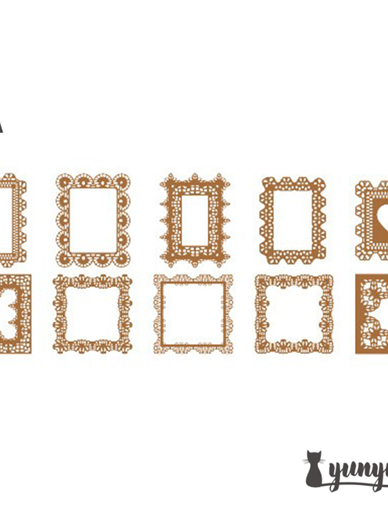 Set Blondas Papel Café II - 10 pzas 12