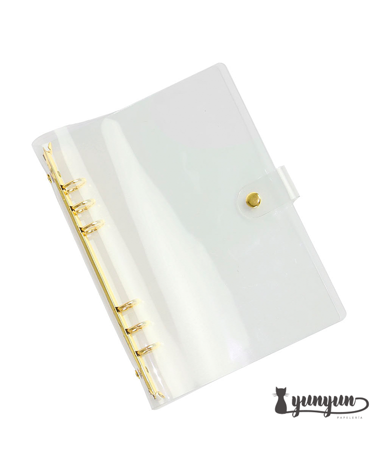 Cubierta Plástico Transparente - Cuaderno Binder Gold