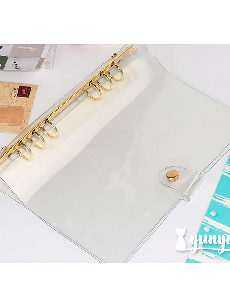 Cubierta Plástico Transparente - Cuaderno Binder Gold 1