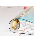 Cubierta Plástico Transparente - Cuaderno Binder Gold