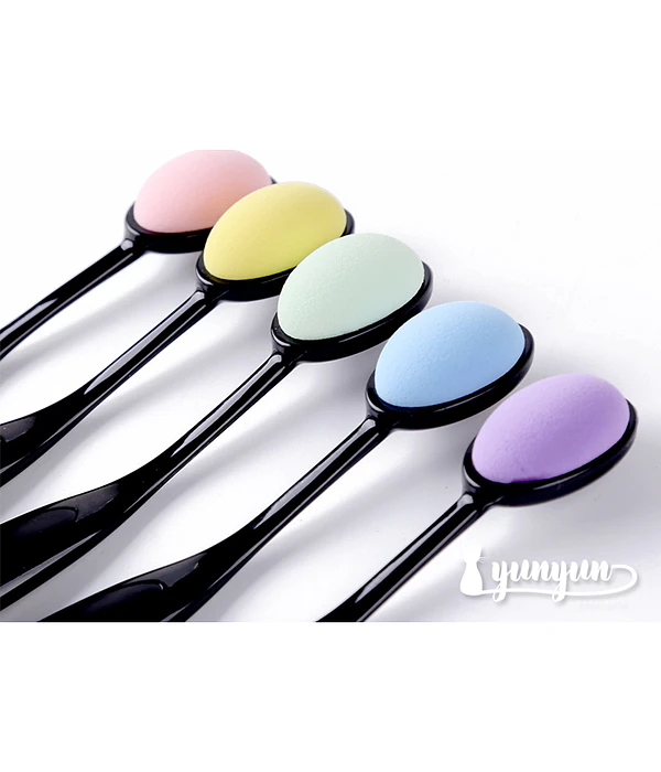 Pinceles Difuminadores De Esponja Para Pasteles Al óleo - Set De 3, Punta Suave, Mezcla Y Sombreado, 14.5 Cm