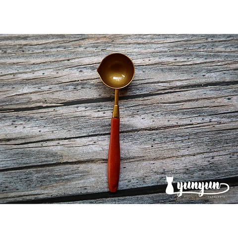 Cuchara Dark Gold (3cm) - Sello de Lacre