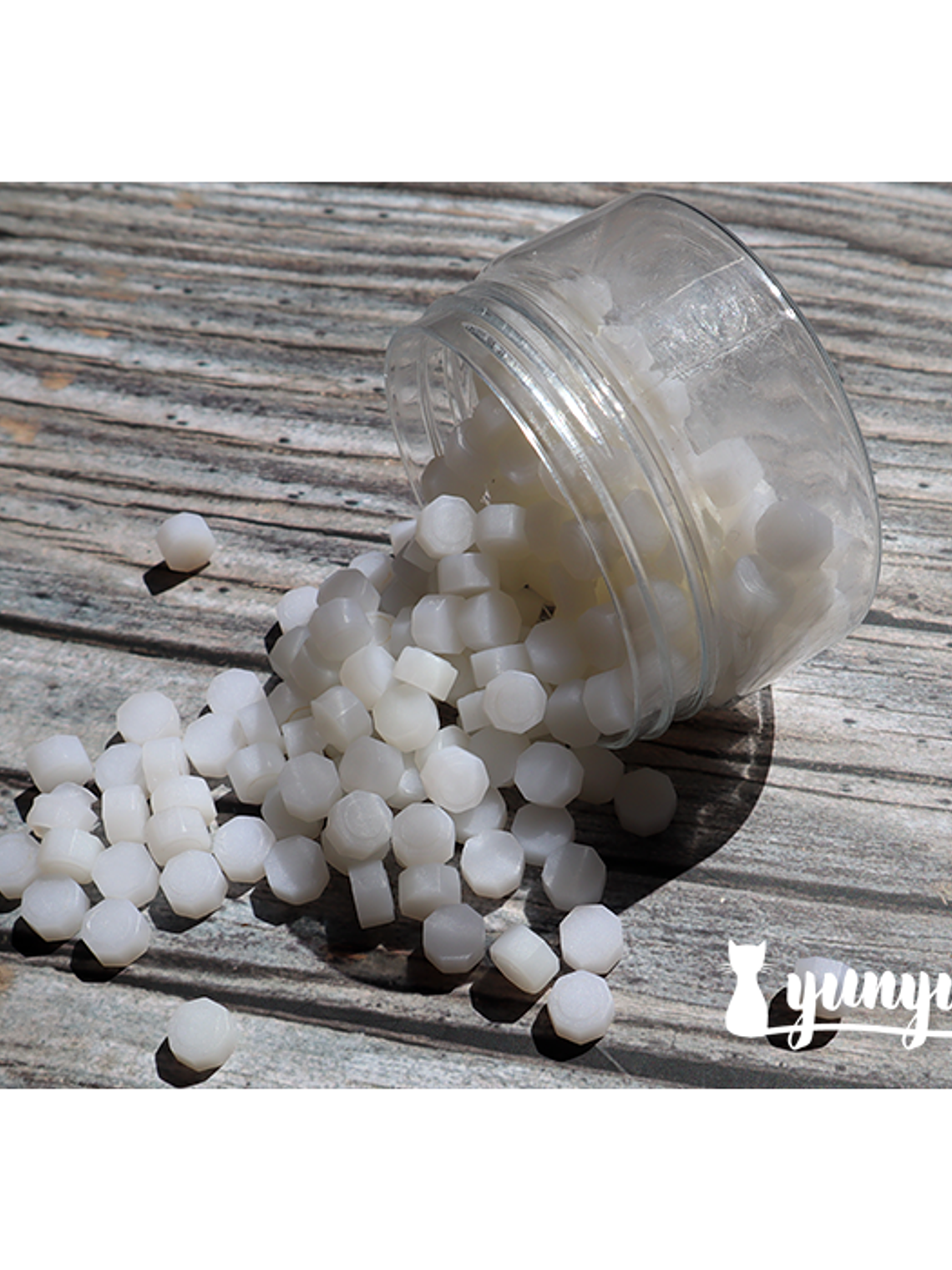 Frasco Cera Blanco Semi Transparente - 190 pzas 1