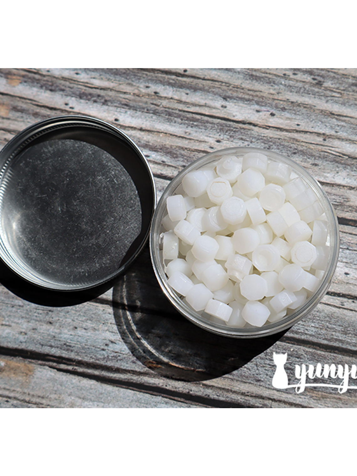 Frasco Cera Blanco Semi Transparente - 190 pzas 2