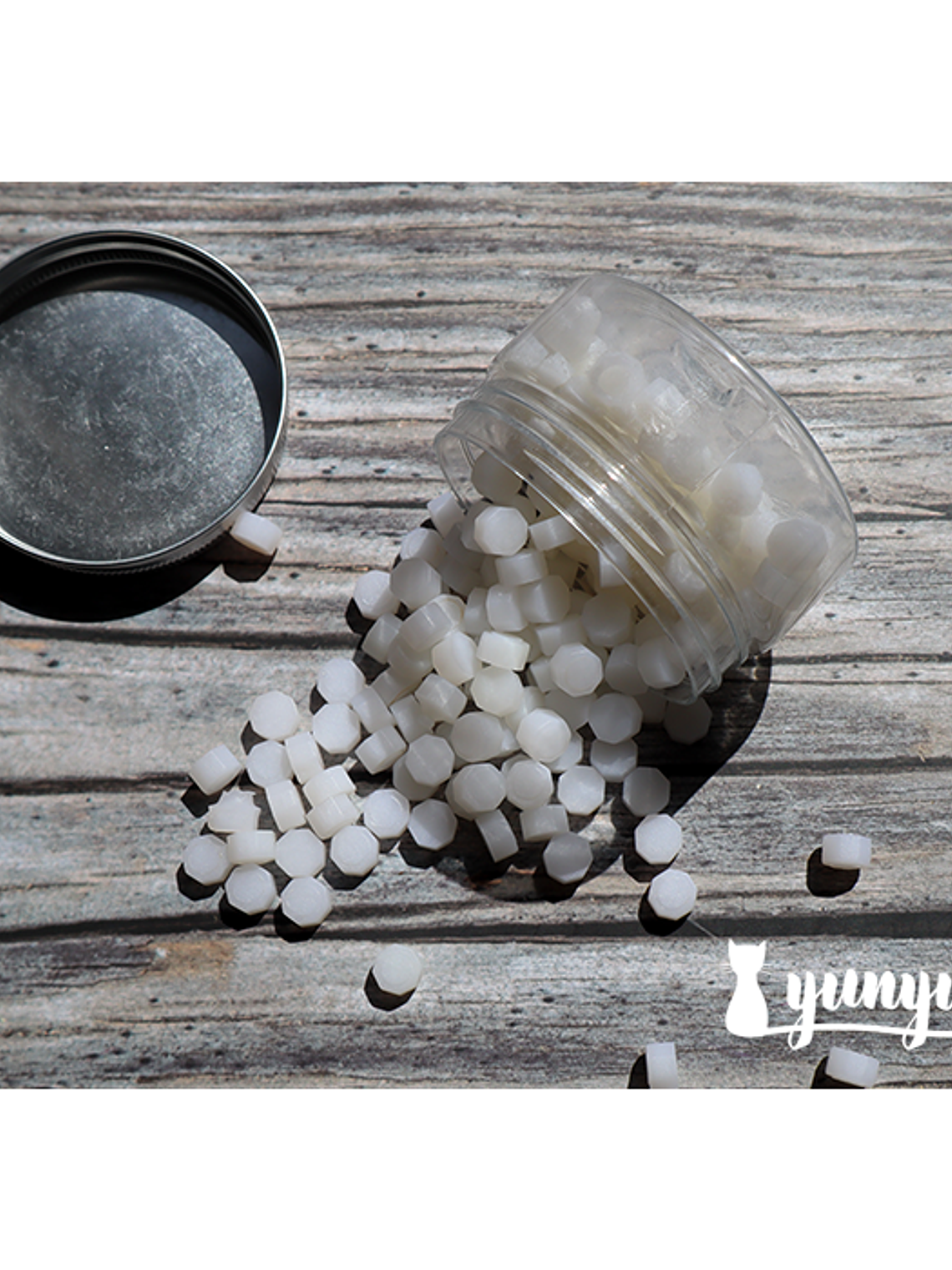 Frasco Cera Blanco Semi Transparente - 190 pzas 4