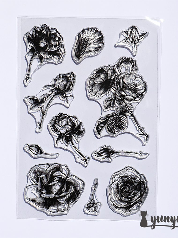 Sellos Silicona Rosas - 11 pzas 1