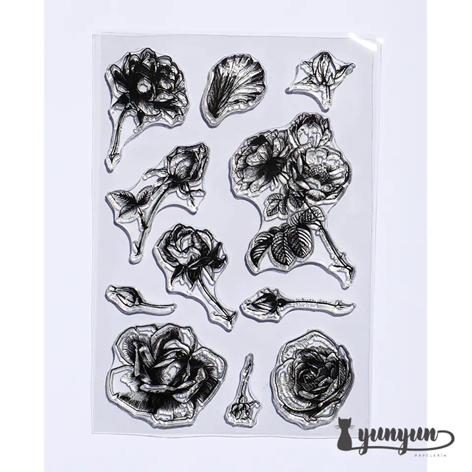 Sellos Silicona Rosas - 11 pzas 1