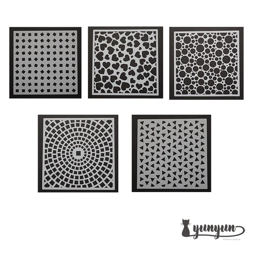 Set Stencils I - 5 pzas 12