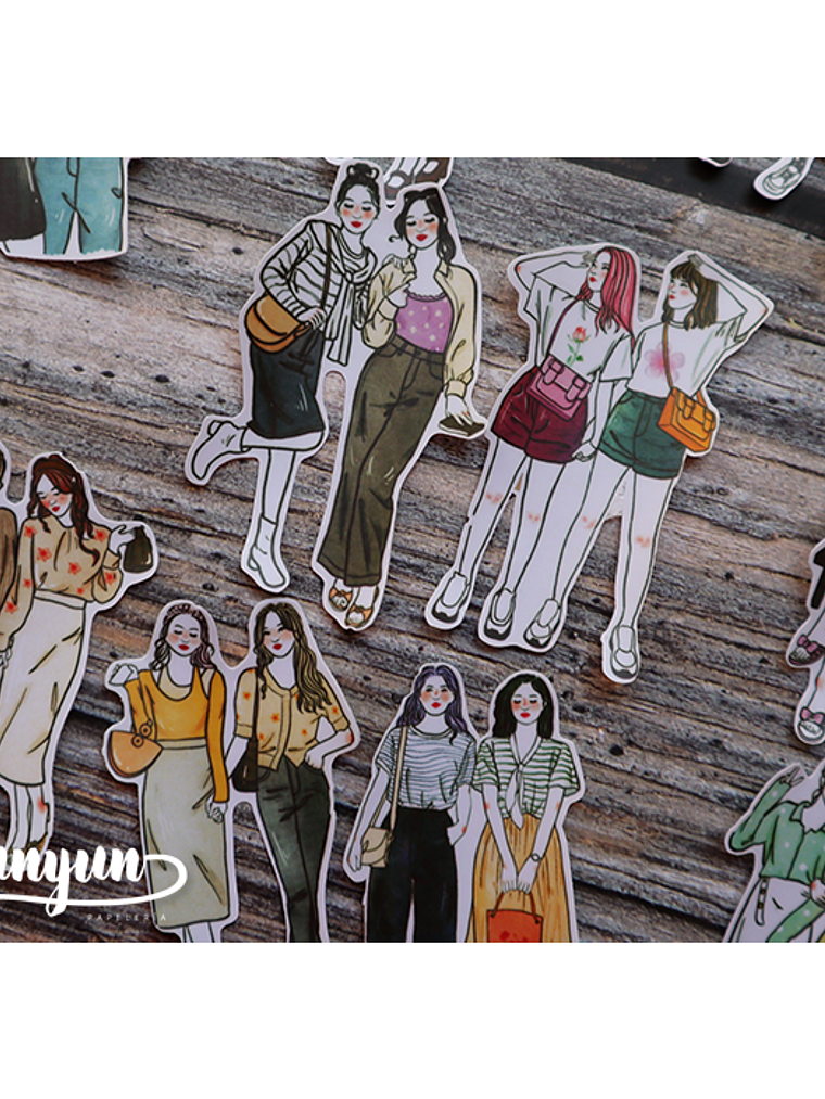 Stickers Girl Friends - 11 pzas 7