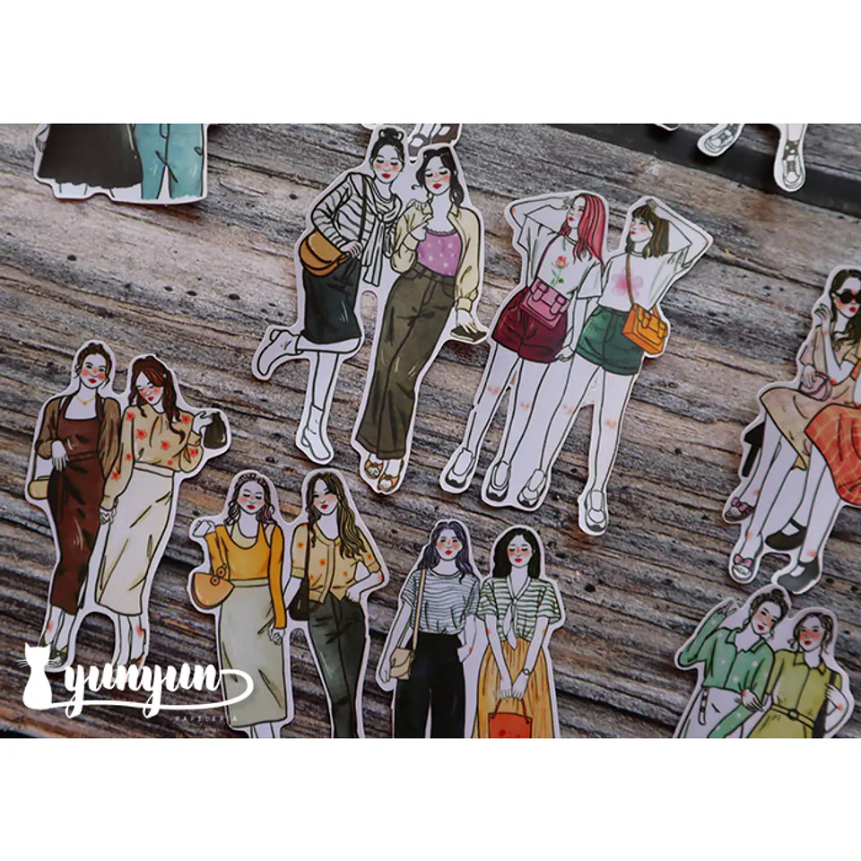 Stickers Girl Friends - 11 pzas 7