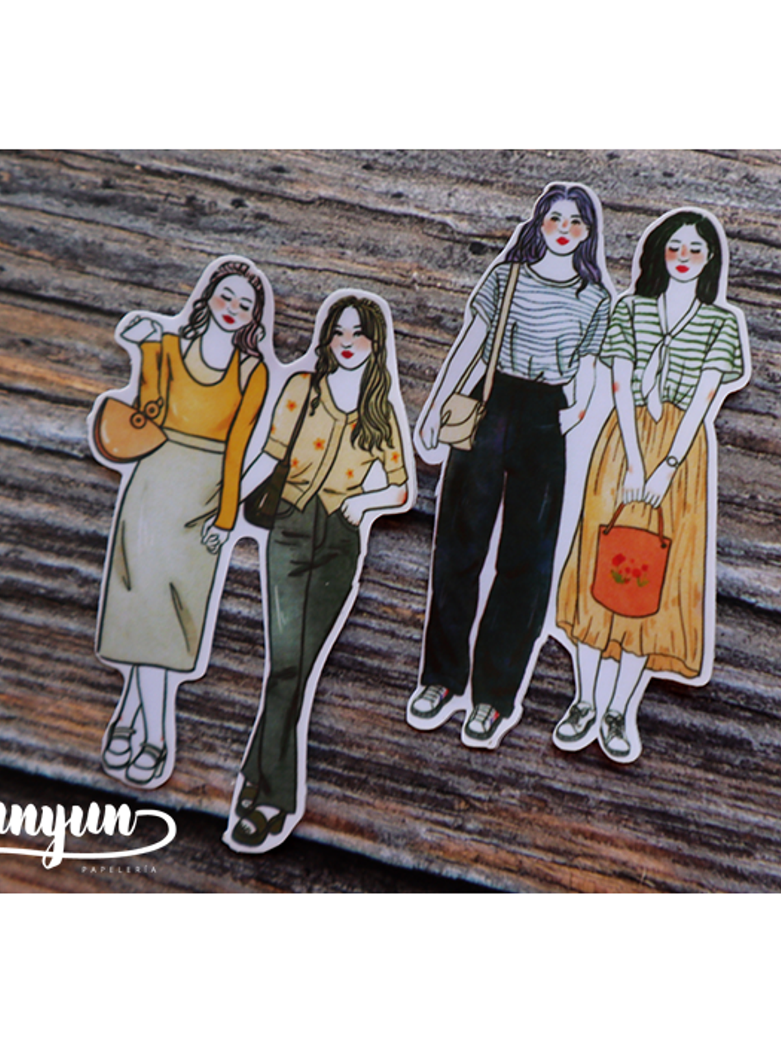 Stickers Girl Friends - 11 pzas 4