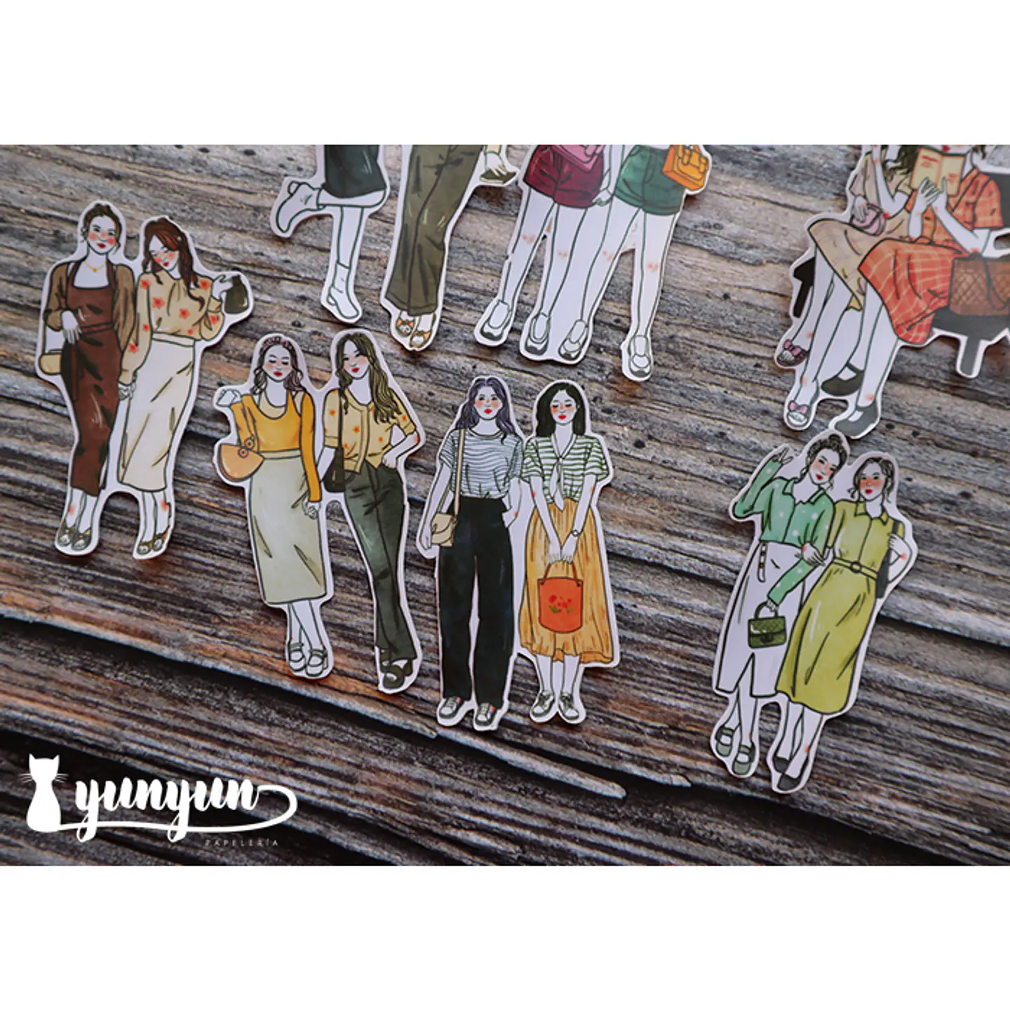 Stickers Girl Friends - 11 pzas 5