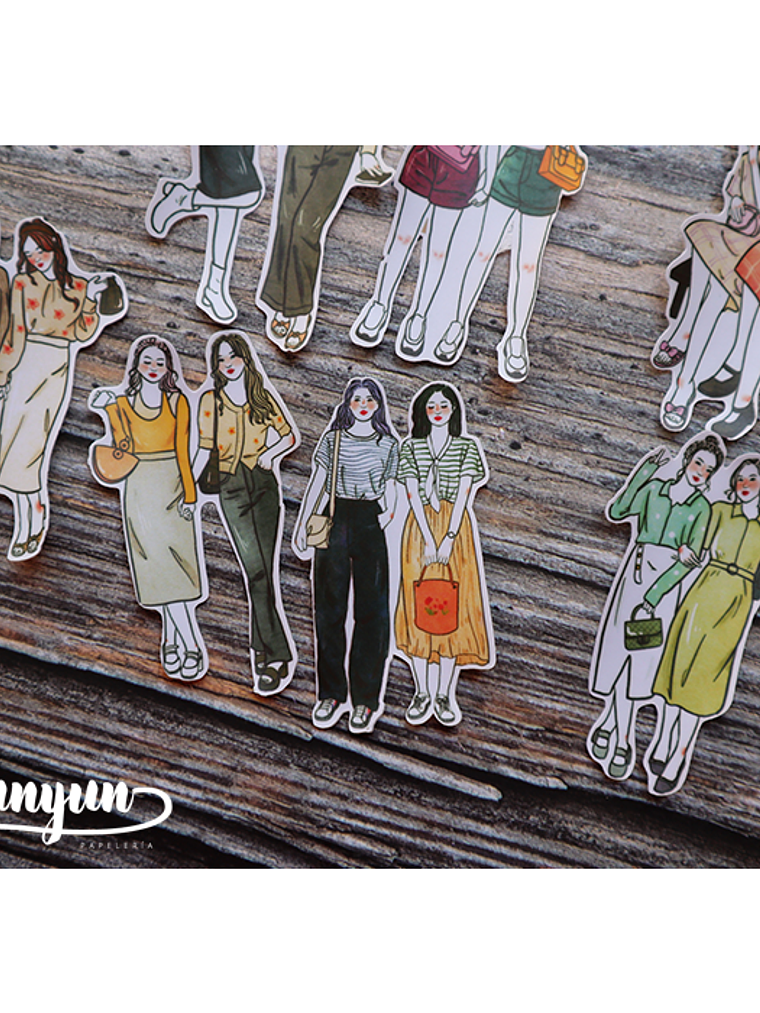 Stickers Girl Friends - 11 pzas 5