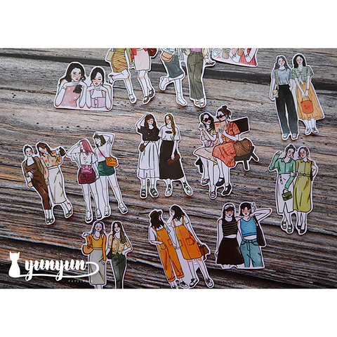Stickers Girl Friends - 11 pzas