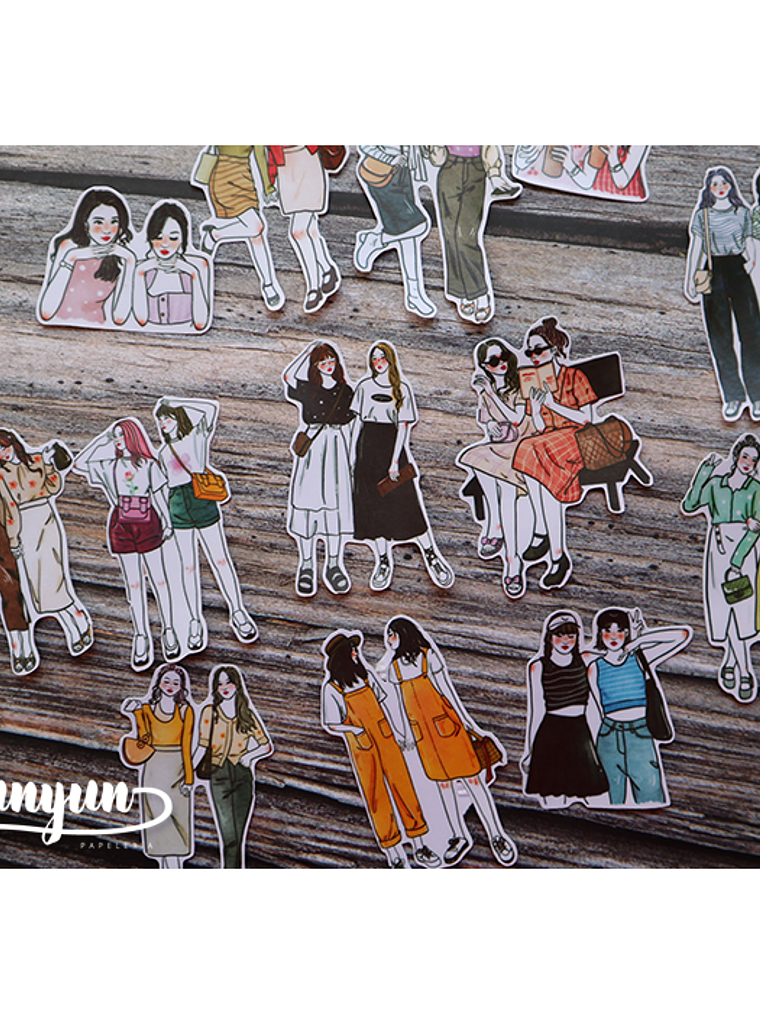 Stickers Girl Friends - 11 pzas 1