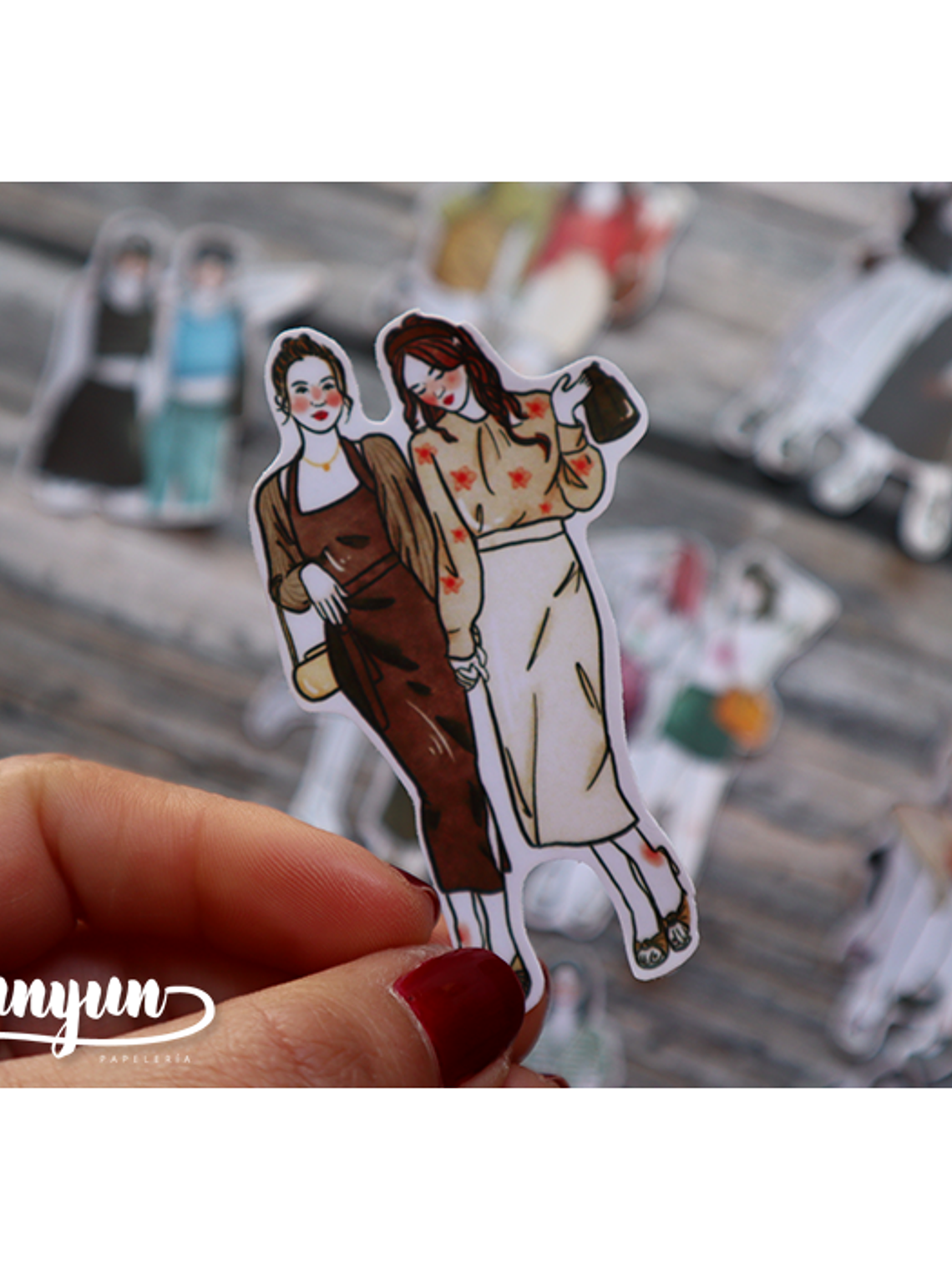 Stickers Girl Friends - 11 pzas 6