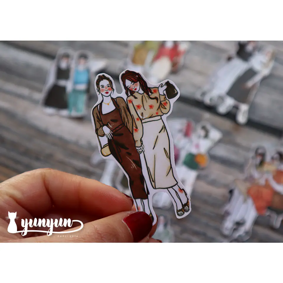 Stickers Girl Friends - 11 pzas 6