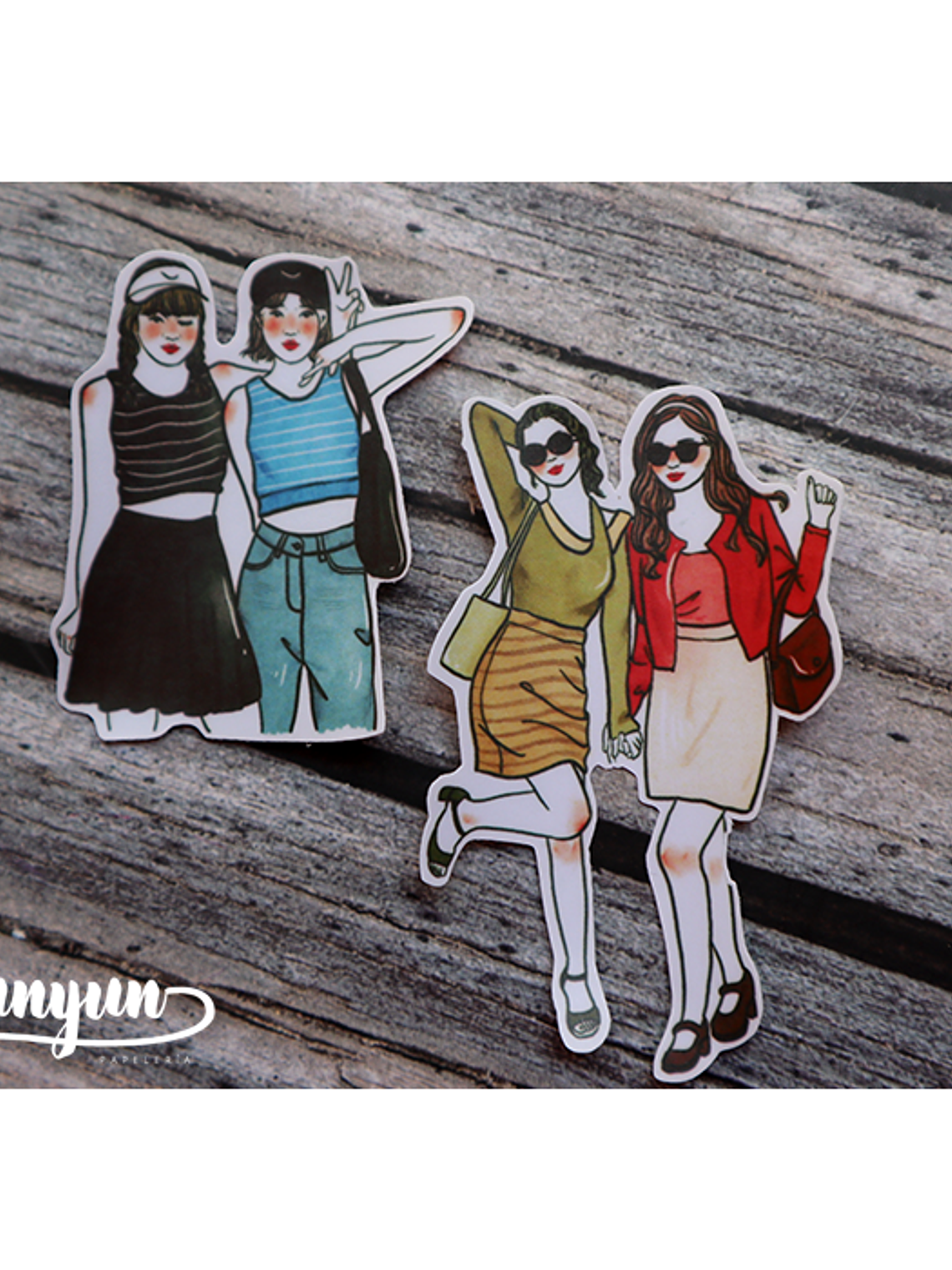 Stickers Girl Friends - 11 pzas 8