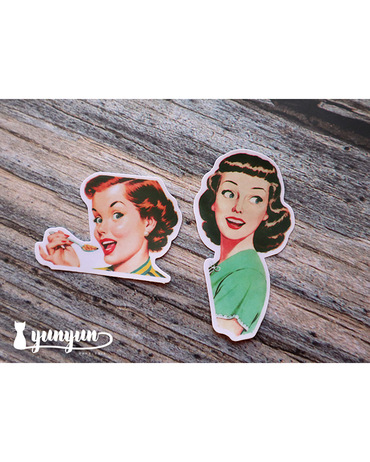 Stickers 50s Retro - 18 pzas