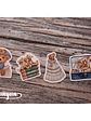 Stickers Vintage Teddy Bear - 40 pzas - Miniatura 5