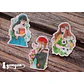 Stickers Girls & Flowers - 15 pzas - Miniatura 3
