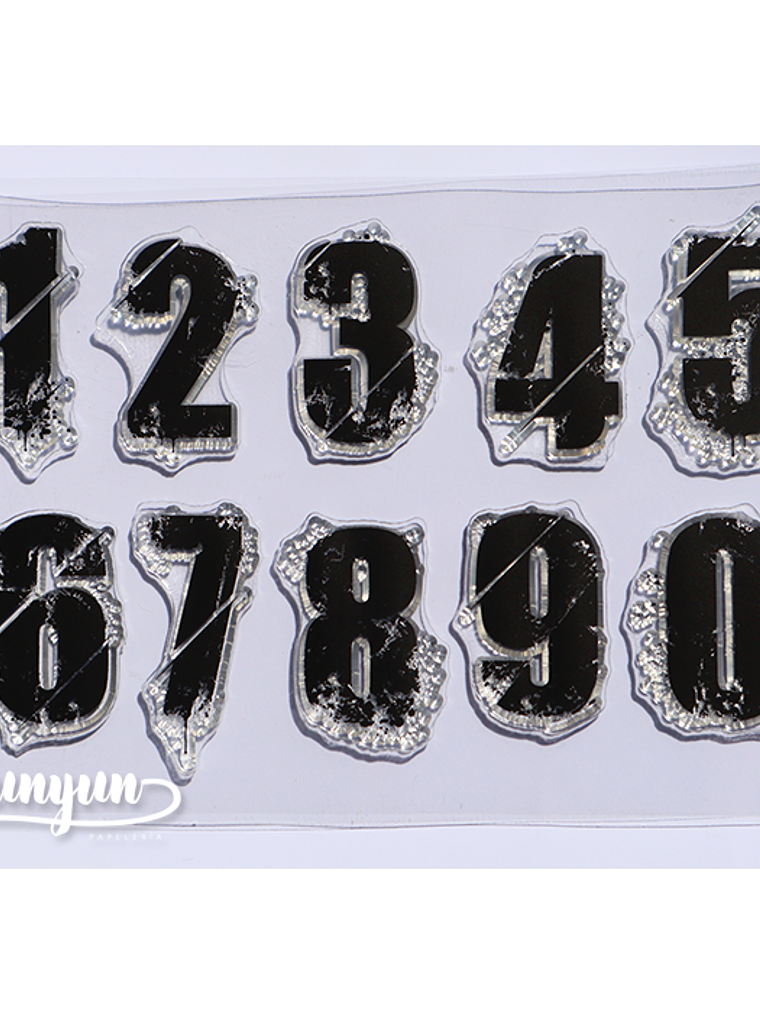 Sellos Silicona Números II - 10 pzas 1