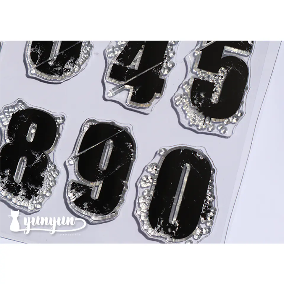 Sellos Silicona Números II - 10 pzas 4