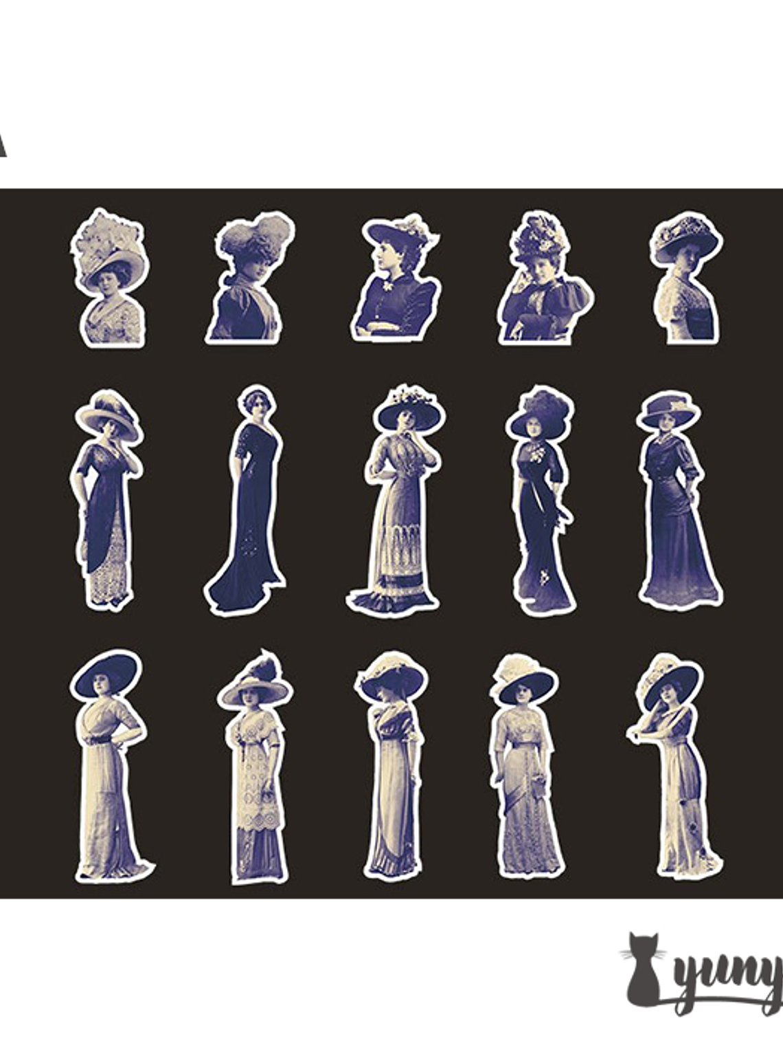 Stickers European Retro - 30 pzas 12