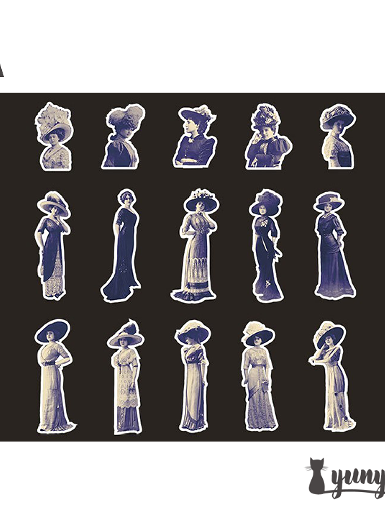 Stickers European Retro - 30 pzas 12