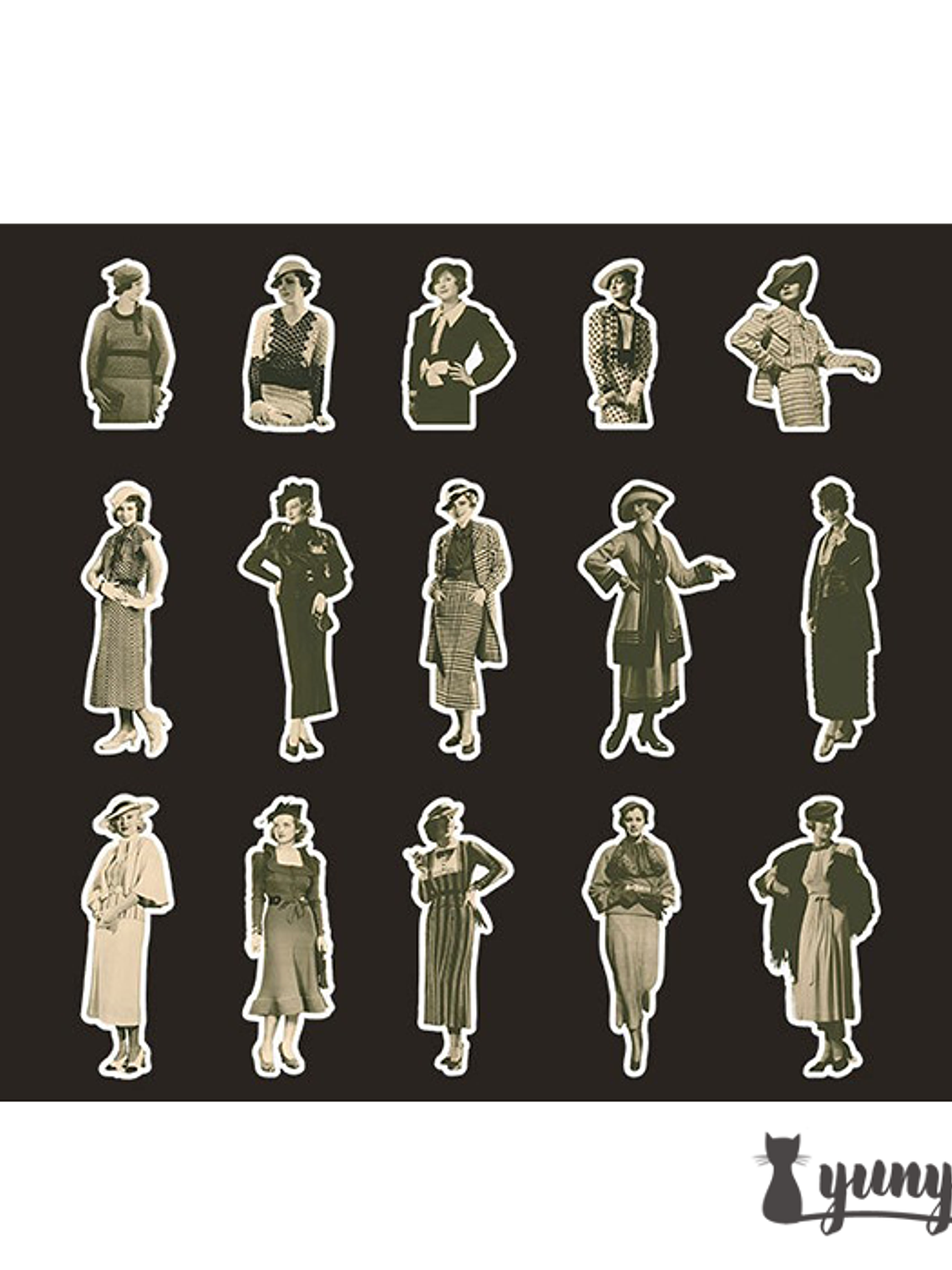 Stickers European Retro - 30 pzas 13