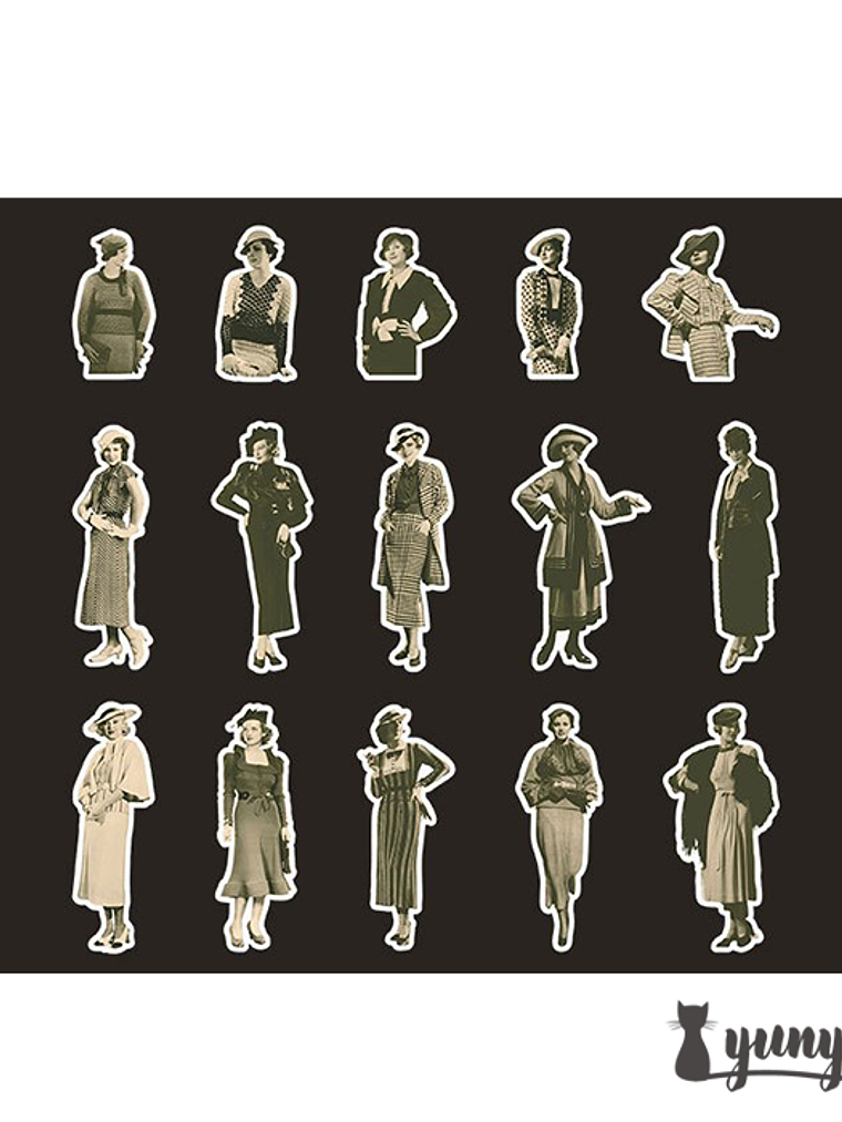 Stickers European Retro - 30 pzas 13