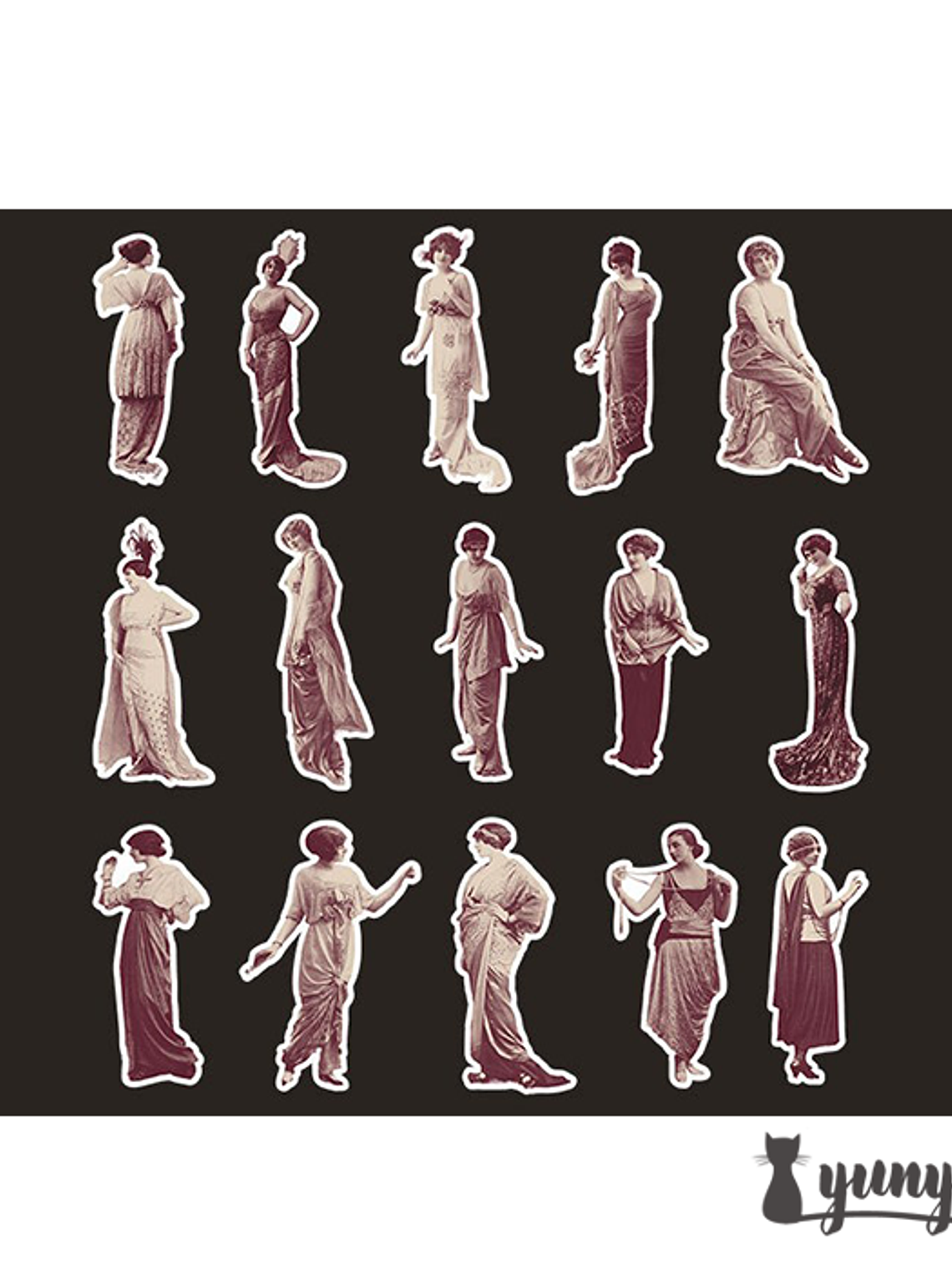 Stickers European Retro - 30 pzas 14