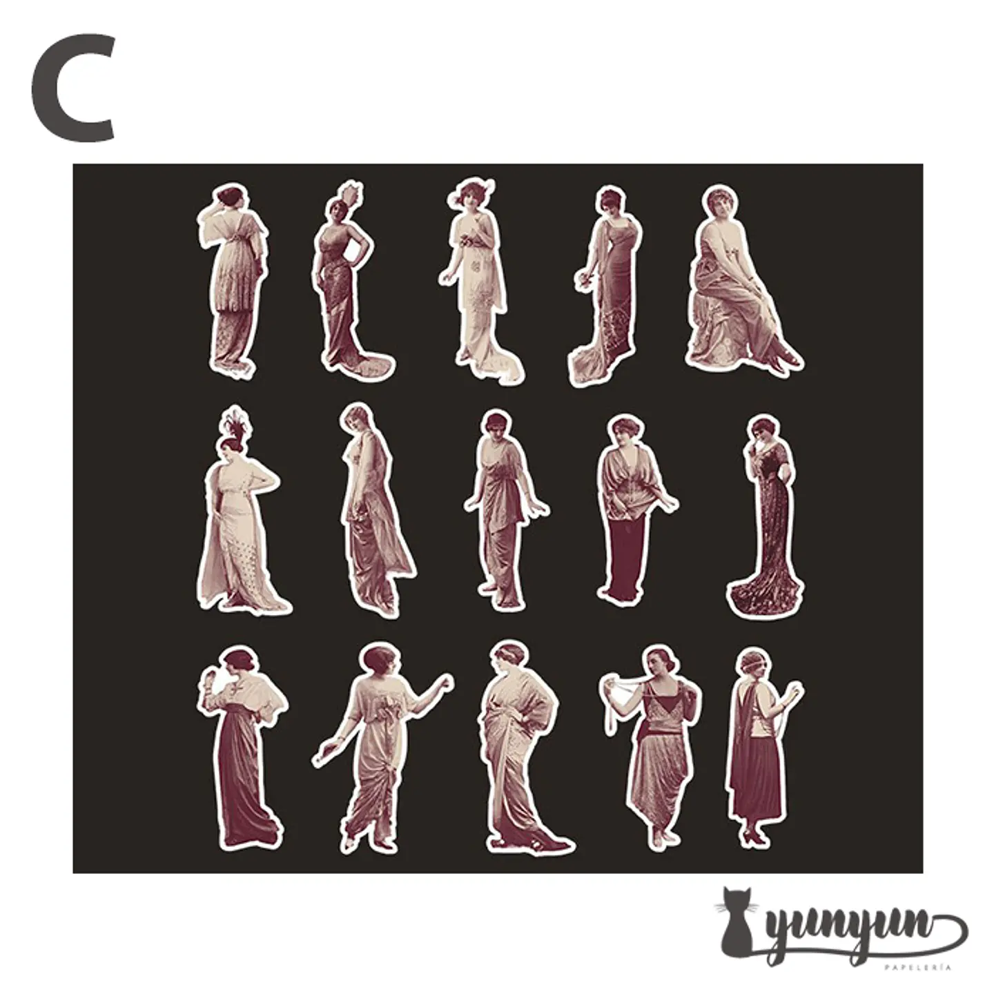 Stickers European Retro - 30 pzas 14