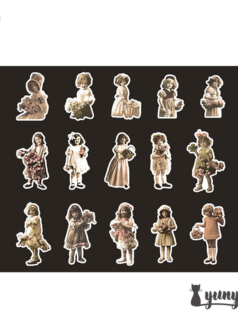 Stickers European Retro - 30 pzas 17