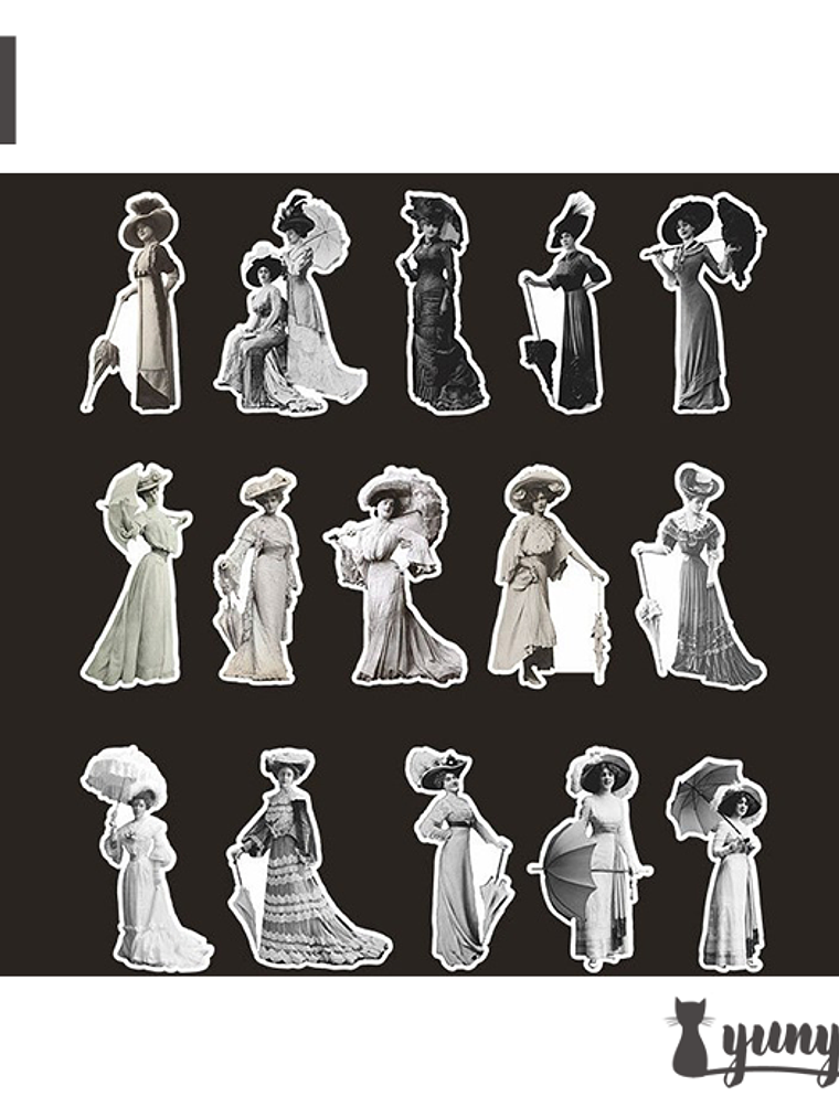 Stickers European Retro - 30 pzas 19