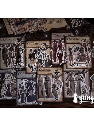 Stickers European Retro - 30 pzas