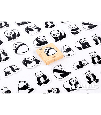 Caja Stickers Panda - 45 pzas